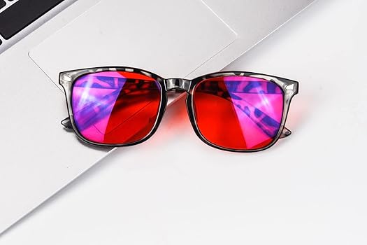 Y*L様 LONGINUS/Red とBlue ２枚セット SHINU Brand Good Sleep Blue Light Blocking Glasses Men Red